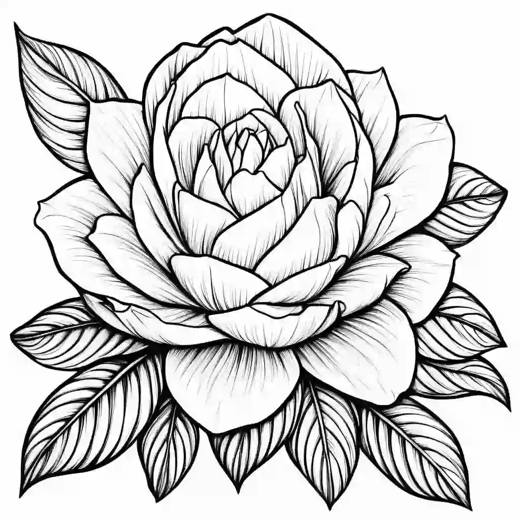 Gardenia coloring pages
